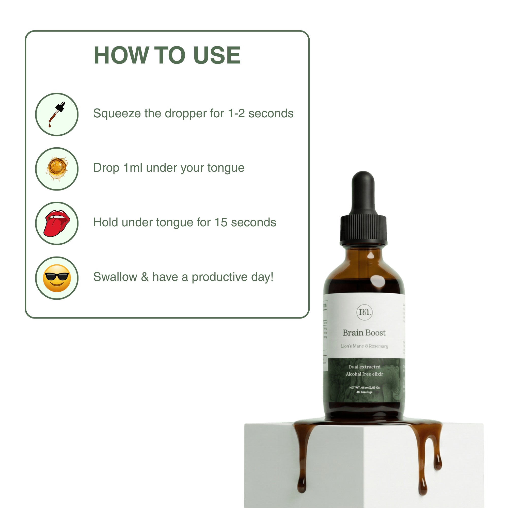 Brain Boost - Lion's mane &amp; Rosemary - Mushify Lion's mane extract