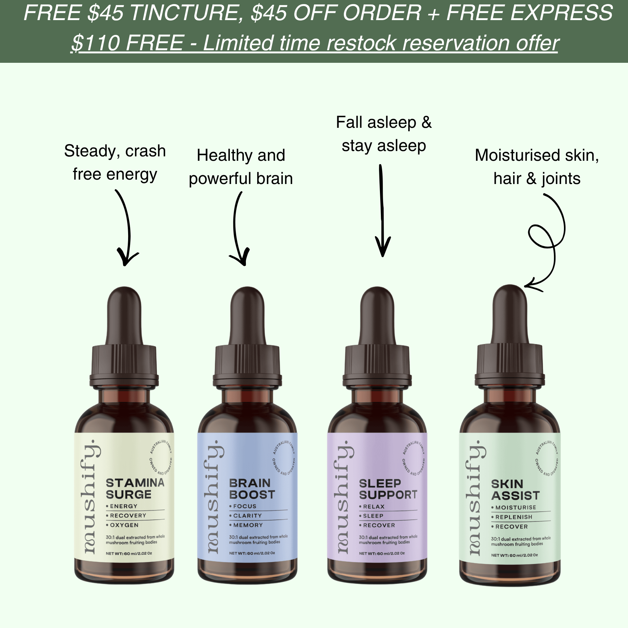 Daily Vitality Stack | 60% OFF LIMITED TIME STARTER PACK - Mushify