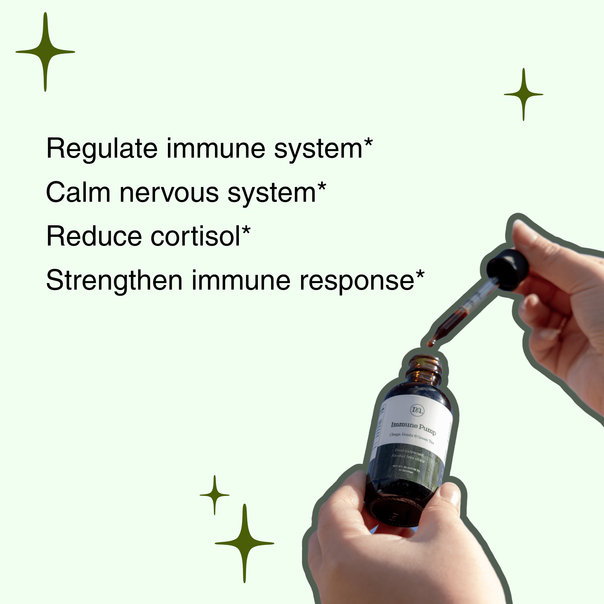 Immune Pump - Chaga, Reishi & Green Tea - Mushify Reishi and Chaga extract