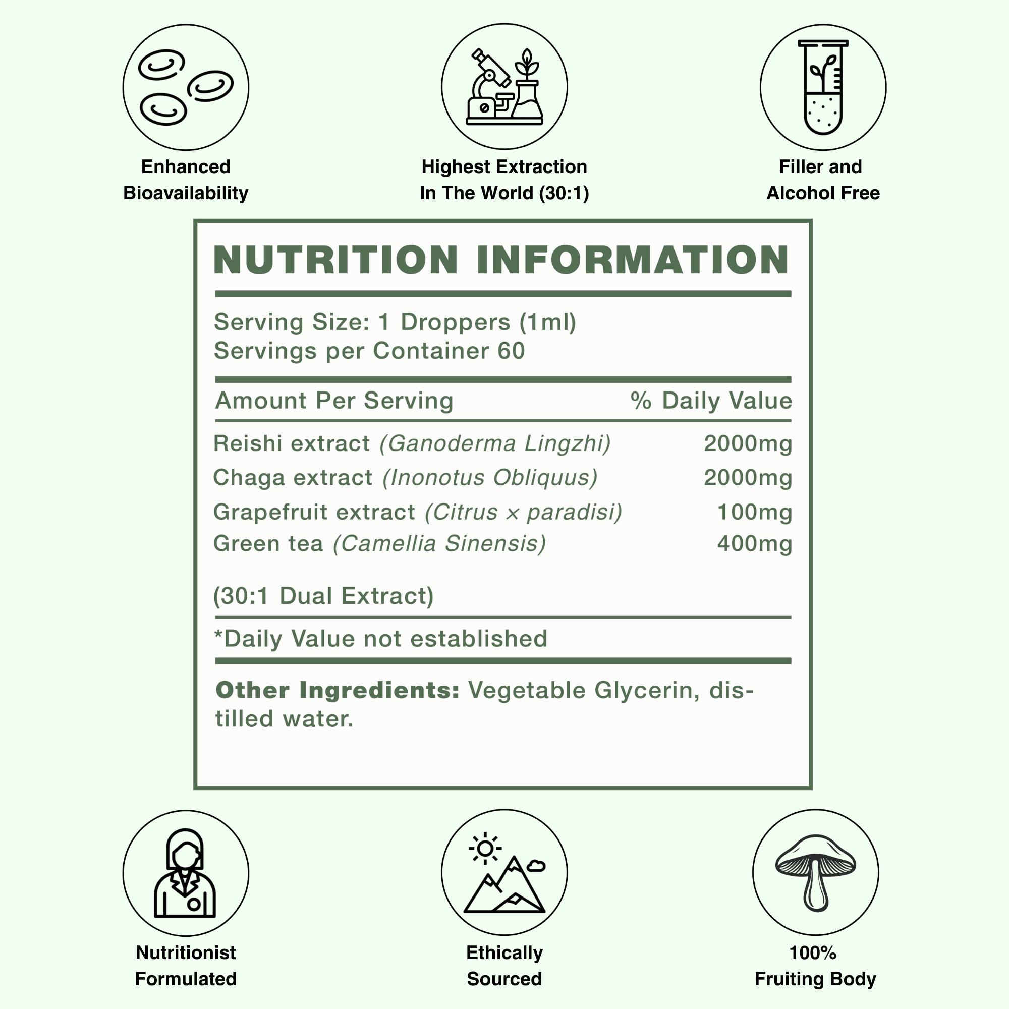 Immune Pump - Chaga, Reishi &amp; Green Tea - Mushify Reishi and Chaga extract
