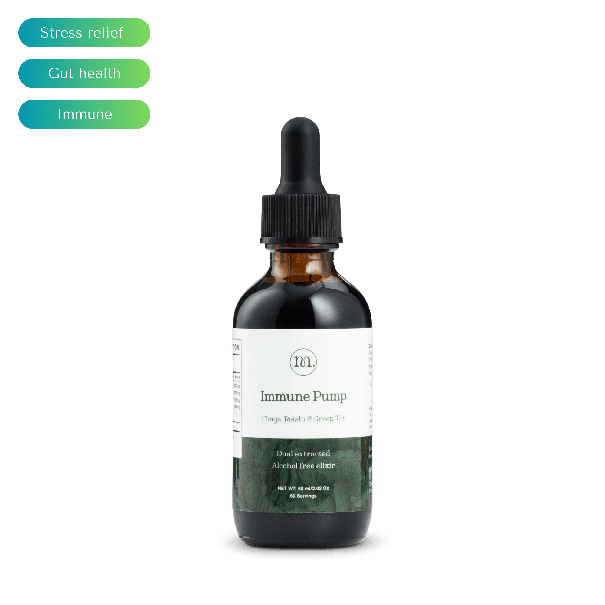 Immune Pump - Chaga, Reishi &amp; Green Tea - Mushify Reishi and Chaga extract