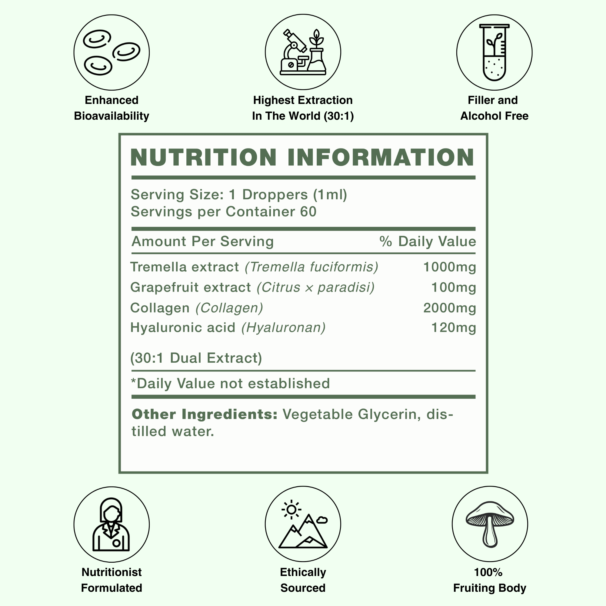 Skin Assist - Tremella, HA &amp; Collagen - Mushify Tremella extract
