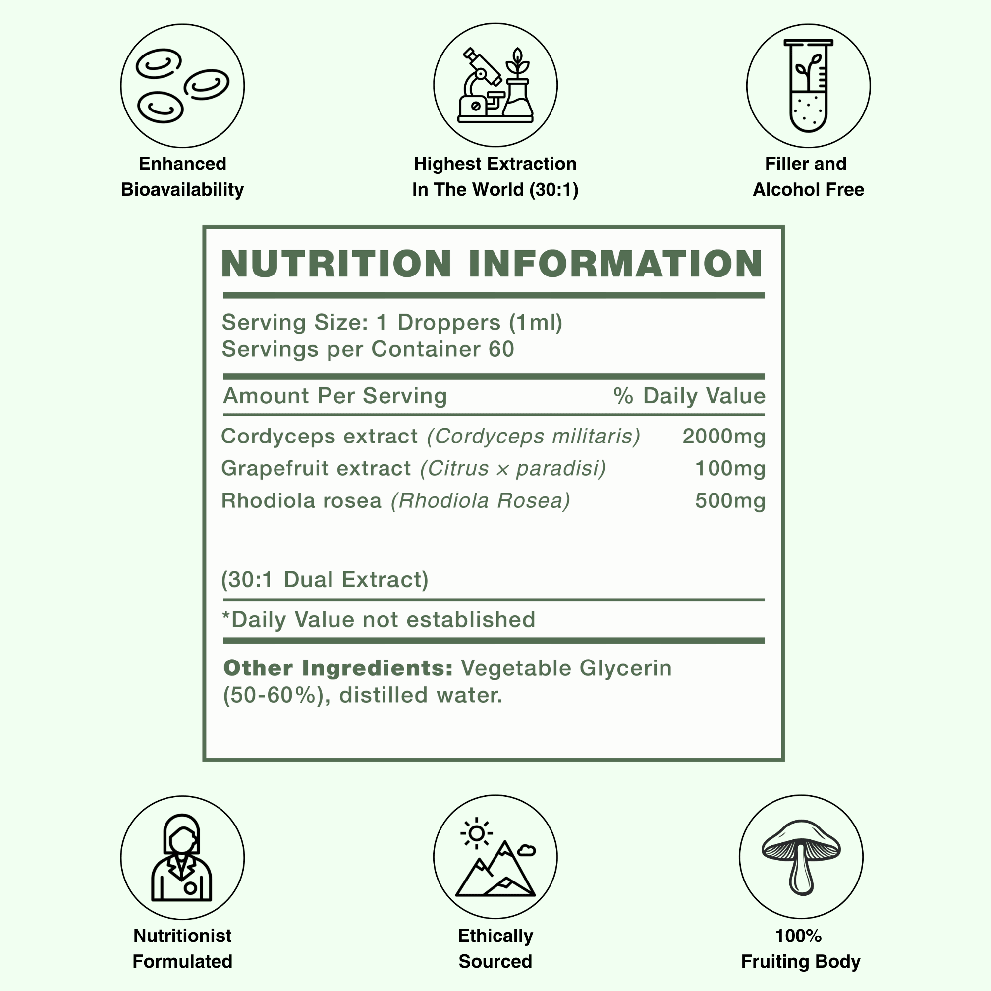 Stamina Surge - Cordyceps &amp; Rhodiola - Mushify Cordyceps extract